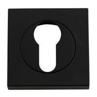 IVER EURO ESCUTCHEON SQUARE CONCEALED FIX PAIR - AVAILABLE IN VARIOUS FINISHES