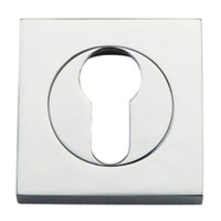 IVER EURO ESCUTCHEON SQUARE CONCEALED FIX PAIR - AVAILABLE IN VARIOUS FINISHES