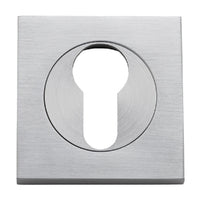 IVER EURO ESCUTCHEON SQUARE CONCEALED FIX PAIR - AVAILABLE IN VARIOUS FINISHES