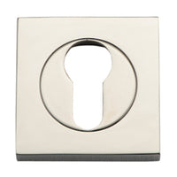 IVER EURO ESCUTCHEON SQUARE CONCEALED FIX PAIR - AVAILABLE IN VARIOUS FINISHES