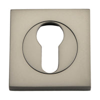 IVER EURO ESCUTCHEON SQUARE CONCEALED FIX PAIR - AVAILABLE IN VARIOUS FINISHES