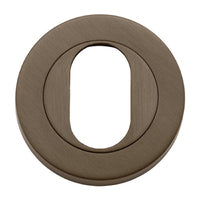 IVER OVAL ESCUTCHEON ROUND - AVAILABLE IN VARIOUS FINISHES