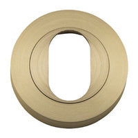 IVER OVAL ESCUTCHEON ROUND - AVAILABLE IN VARIOUS FINISHES