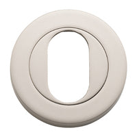 IVER OVAL ESCUTCHEON ROUND - AVAILABLE IN VARIOUS FINISHES