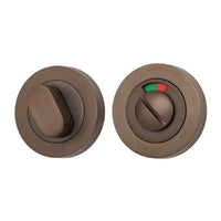 IVER OVAL PRIVACY TURN ROUND WITH INDICATOR - AVAILABLE IN VARIOUS FINISHES