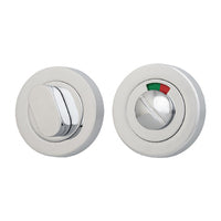 IVER OVAL PRIVACY TURN ROUND WITH INDICATOR - AVAILABLE IN VARIOUS FINISHES