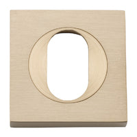 IVER OVAL ESCUTCHEON SQUARE CONCEALED FIX PAIR - AVAILABLE IN VARIOUS FINISHES