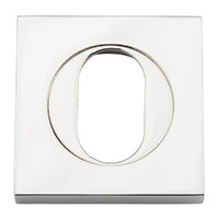 IVER OVAL ESCUTCHEON SQUARE CONCEALED FIX PAIR - AVAILABLE IN VARIOUS FINISHES