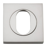 IVER OVAL ESCUTCHEON SQUARE CONCEALED FIX PAIR - AVAILABLE IN VARIOUS FINISHES