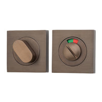 IVER OVAL PRIVACY TURN SQUARE WITH INDICATOR - AVAILABLE IN VARIOUS FINISHES