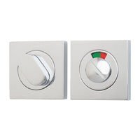 IVER OVAL PRIVACY TURN SQUARE WITH INDICATOR - AVAILABLE IN VARIOUS FINISHES