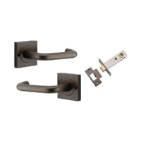 IVER OSLO SQUARE LEVER DOOR HANDLE ON ROSE - CUSTOMISE TO YOUR NEEDS