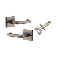 IVER OSLO SQUARE LEVER DOOR HANDLE ON ROSE - CUSTOMISE TO YOUR NEEDS