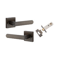 IVER OSAKA DOOR LEVER HANDLE ON SQUARE ROSE - CUSTOMISE TO YOUR NEEDS