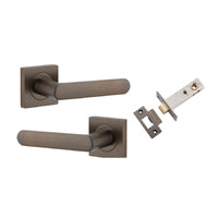 IVER OSAKA DOOR LEVER HANDLE ON SQUARE ROSE - CUSTOMISE TO YOUR NEEDS