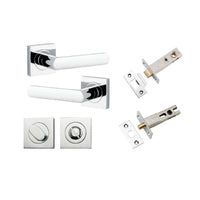 IVER OSAKA DOOR LEVER HANDLE ON SQUARE ROSE - CUSTOMISE TO YOUR NEEDS