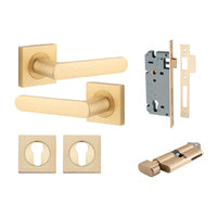 IVER OSAKA DOOR LEVER HANDLE ON SQUARE ROSE - CUSTOMISE TO YOUR NEEDS