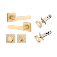 IVER OSAKA DOOR LEVER HANDLE ON SQUARE ROSE - CUSTOMISE TO YOUR NEEDS