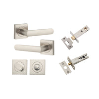 IVER OSAKA DOOR LEVER HANDLE ON SQUARE ROSE - CUSTOMISE TO YOUR NEEDS