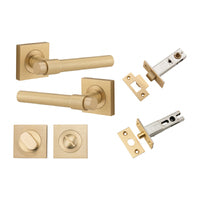 IVER HELSINKI DOOR LEVER HANDLE ON SQUARE ROSE - AVAILABLE IN VARIOUS FINISHES - CUSTOMISE TO YOUR NEEDS