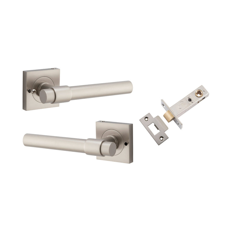 IVER HELSINKI DOOR LEVER HANDLE ON SQUARE ROSE - AVAILABLE IN VARIOUS FINISHES - CUSTOMISE TO YOUR NEEDS