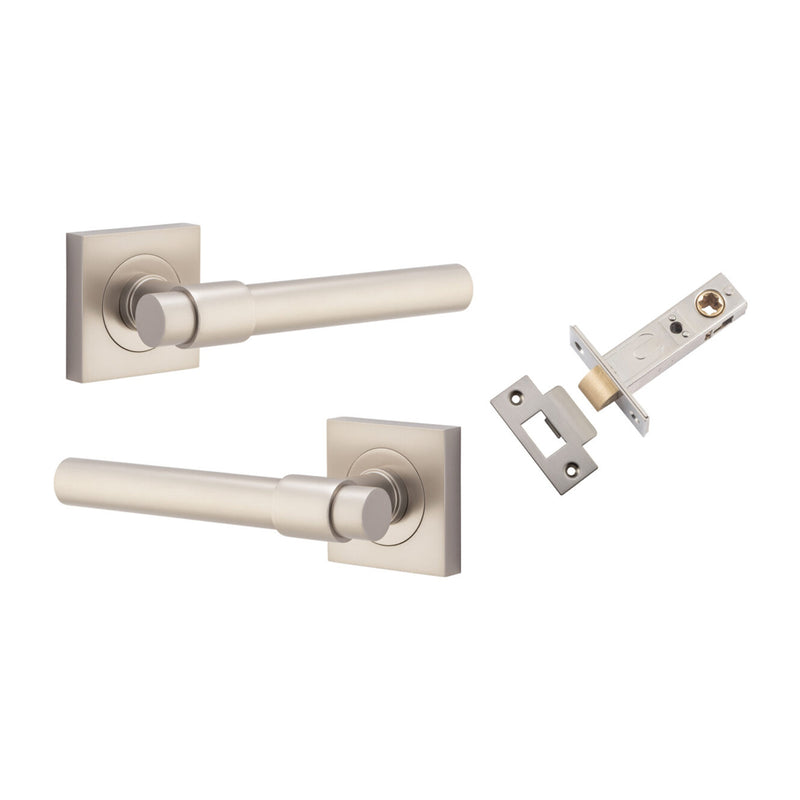 IVER HELSINKI DOOR LEVER HANDLE ON SQUARE ROSE - AVAILABLE IN VARIOUS FINISHES - CUSTOMISE TO YOUR NEEDS