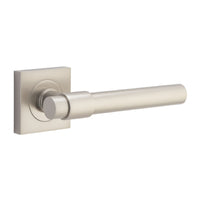 IVER HELSINKI DOOR LEVER HANDLE ON SQUARE ROSE - AVAILABLE IN VARIOUS FINISHES - CUSTOMISE TO YOUR NEEDS