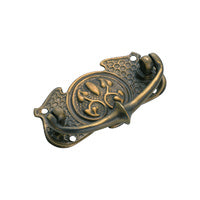 Tradco Cabinet Pull Handle Sheet Brass Nouveau