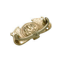 Tradco Cabinet Pull Handle Sheet Brass Nouveau