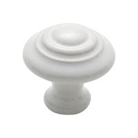 Tradco Cupboard Knob White Porcelain Domed