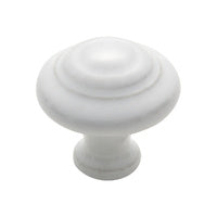 Tradco Cupboard Knob White Porcelain Domed