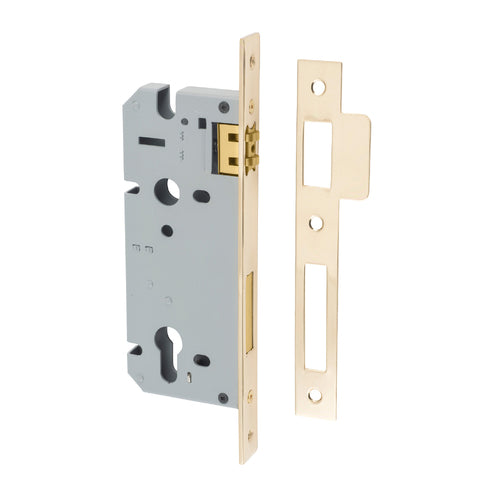 IVER EURO ROLLER MORTICE LOCK - AVAILABLE IN VARIOUS FINISHES AND SIZES