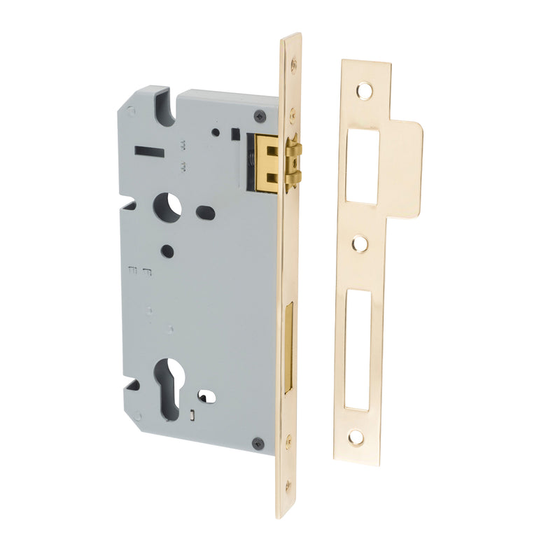 IVER EURO ROLLER MORTICE LOCK - AVAILABLE IN VARIOUS FINISHES AND SIZES