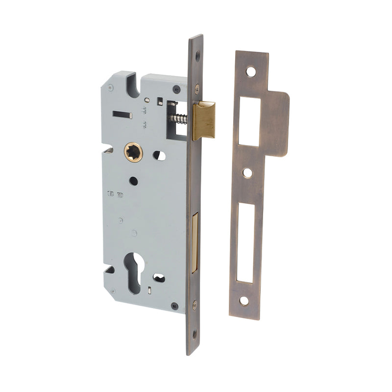 IVER 85MM EURO MORTICE LOCK - AVAILABLE IN VARIOUS FINISHES AND SIZES