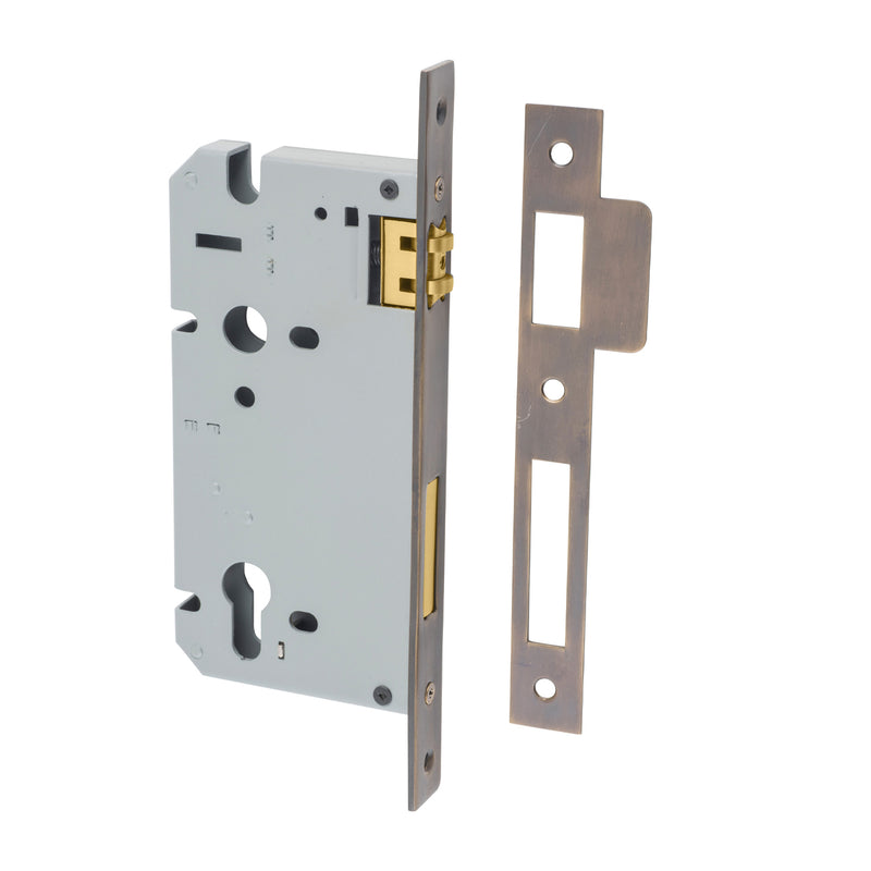 IVER EURO ROLLER MORTICE LOCK - AVAILABLE IN VARIOUS FINISHES AND SIZES