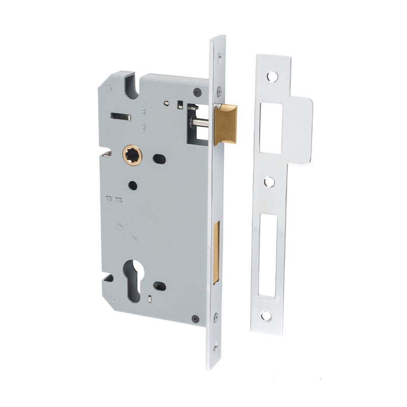 IVER 85MM EURO MORTICE LOCK - AVAILABLE IN VARIOUS FINISHES AND SIZES