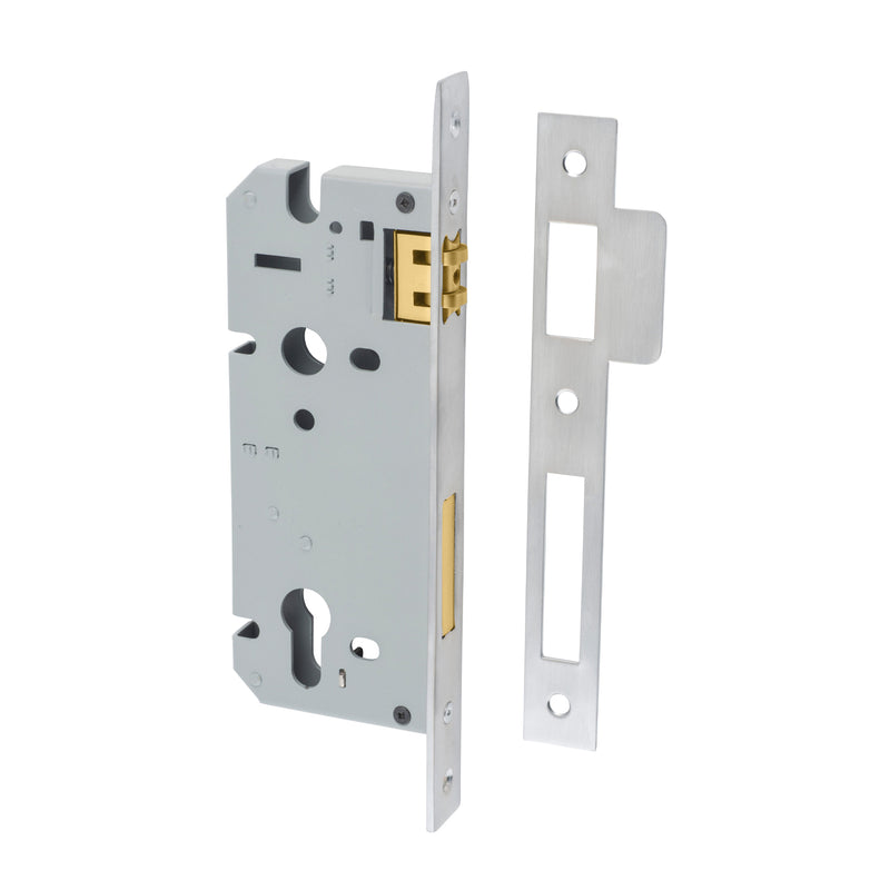 IVER EURO ROLLER MORTICE LOCK - AVAILABLE IN VARIOUS FINISHES AND SIZES