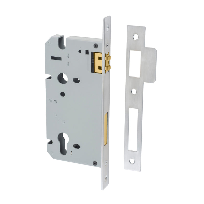 IVER EURO ROLLER MORTICE LOCK - AVAILABLE IN VARIOUS FINISHES AND SIZES