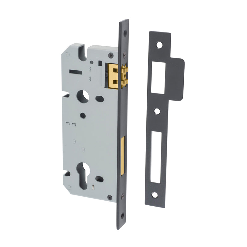 IVER EURO ROLLER MORTICE LOCK - AVAILABLE IN VARIOUS FINISHES AND SIZES