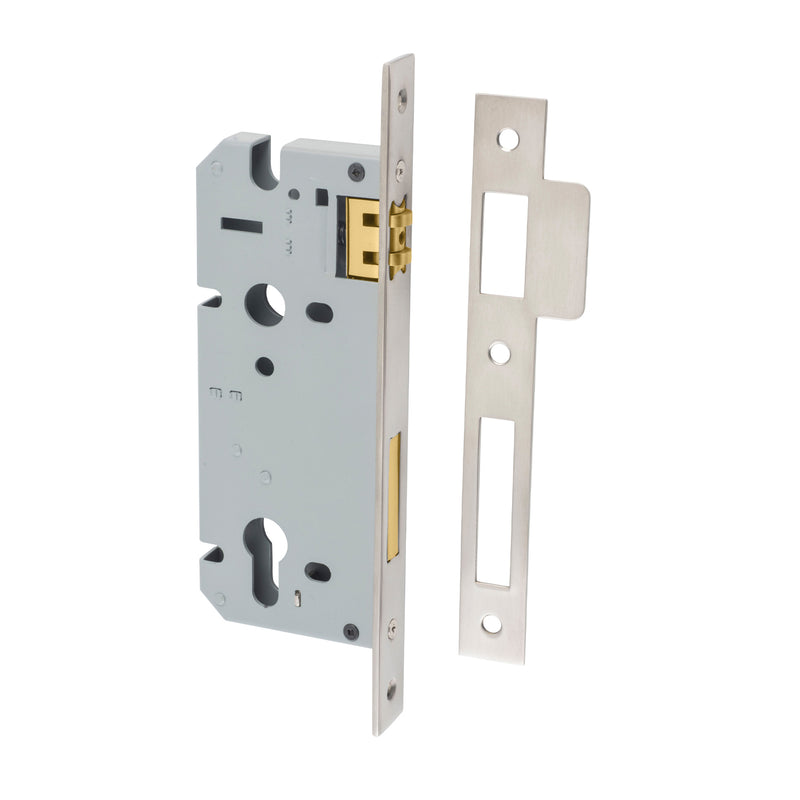 IVER EURO ROLLER MORTICE LOCK - AVAILABLE IN VARIOUS FINISHES AND SIZES