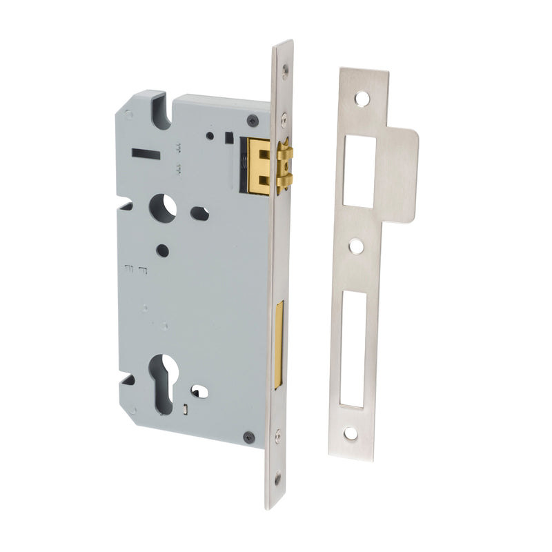 IVER EURO ROLLER MORTICE LOCK - AVAILABLE IN VARIOUS FINISHES AND SIZES