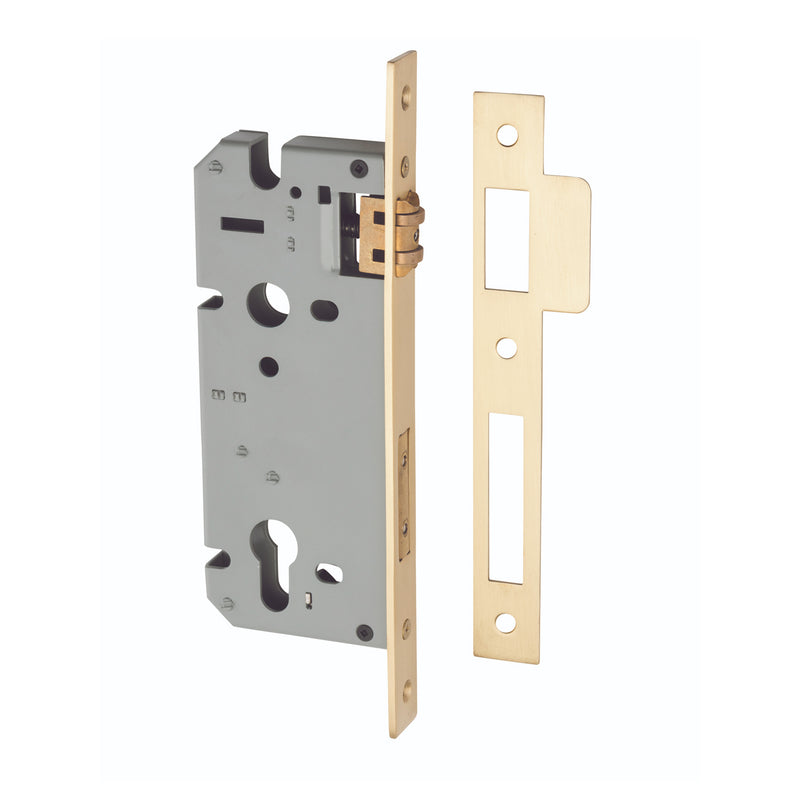 IVER EURO ROLLER MORTICE LOCK - AVAILABLE IN VARIOUS FINISHES AND SIZES