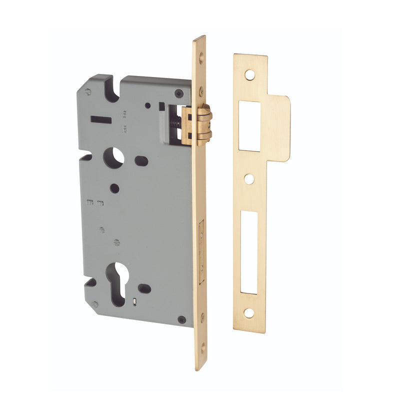 IVER EURO ROLLER MORTICE LOCK - AVAILABLE IN VARIOUS FINISHES AND SIZES