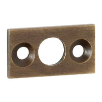 Tradco Barrel Bolt Flat Plate Keeper 7.5mm - Available In Various Finishes