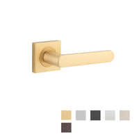 IVER OSAKA DOOR LEVER HANDLE ON SQUARE ROSE - CUSTOMISE TO YOUR NEEDS