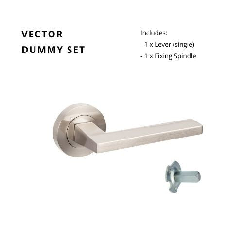 ZANDA VECTOR - Brushed Nickel, Satin Chrome