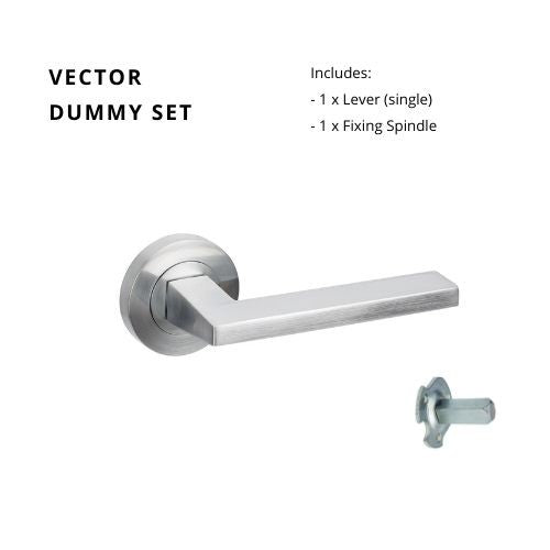 ZANDA VECTOR - Brushed Nickel, Satin Chrome