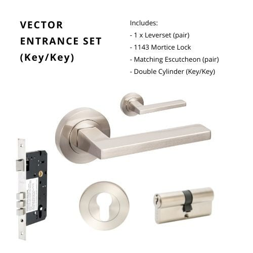 ZANDA VECTOR - Brushed Nickel, Satin Chrome