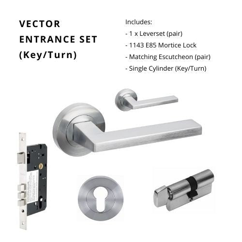 ZANDA VECTOR - Brushed Nickel, Satin Chrome