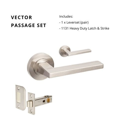 ZANDA VECTOR - Brushed Nickel, Satin Chrome